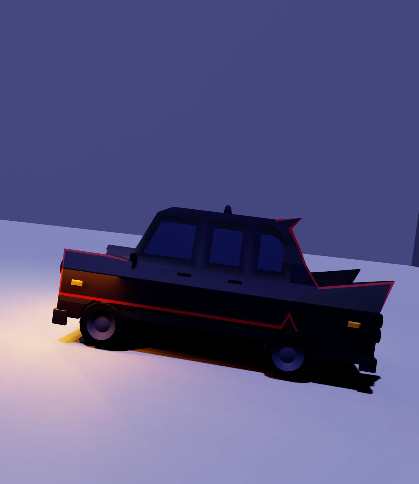 The car from the side.