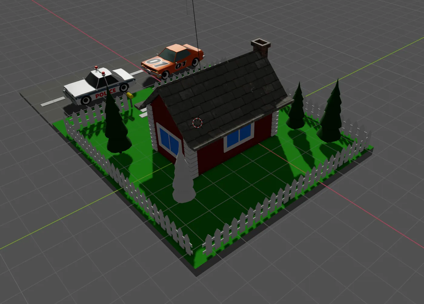 The house from above.